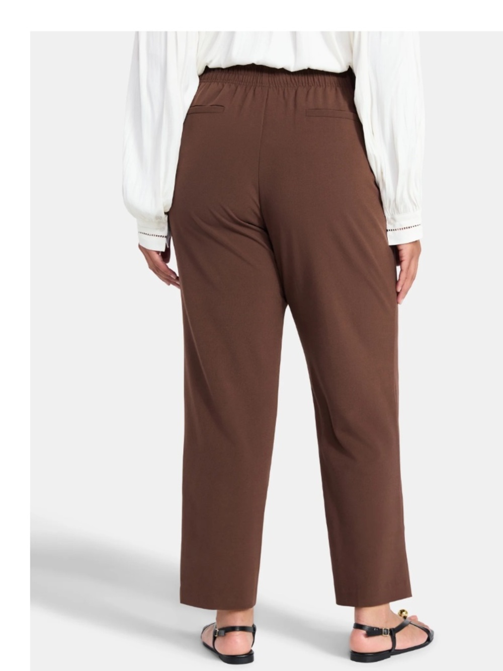 Just My Size Women’s Plus Chocolate Dress Pants with Tummy Control Size 2X NWT - Picture 3 of 5